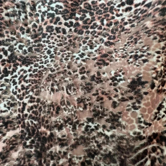 T Tahari Brown Mauve Print Dress Size Medium - Picture 7 of 11